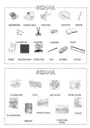 School mini-dictionary (B&W)