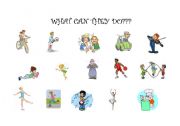 English Worksheet: What Can You See In The Picture?