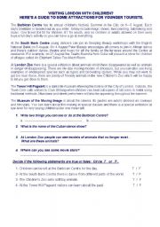 English Worksheet: Reading Comprehension