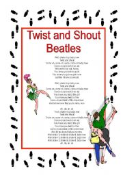 Ice Breaker Activity - Twist and Shout - Beatles (2 pages)