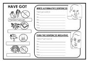 English Worksheet: HAVE GOT