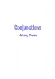 English Worksheet: conjunction practice