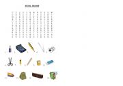 English Worksheet: school things