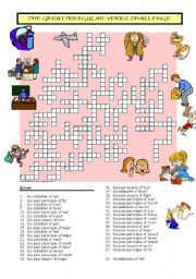 English Worksheet: The Great Irregular Verbs Challenge