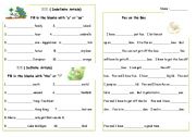 English Worksheet:  Indefinite and  Definite Article