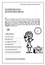 English Worksheet: Present Perfect vs Present Perfect Continuous