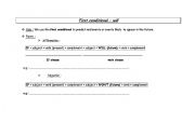 English worksheet: First and second conditionals (will - would)