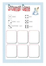 Snowman Christmas Game