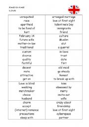 English Worksheet: Knee-to-knee