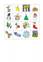 English worksheet: Noughts and crosses on Christmas