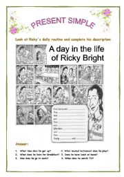 English Worksheet: PRESENT SIMPLE 