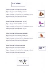 English worksheet: song 