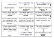English Worksheet: Daily routines role play