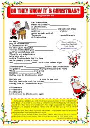 English Worksheet: Christmas song