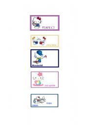 Motival stickers with Hello Kitty