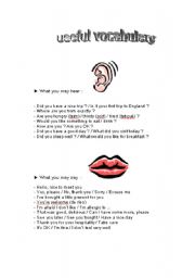 English Worksheet: Useful vocabulary on a trip N1