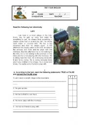 English Worksheet: Test your English- 