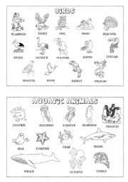 English Worksheet: Animal mini-dictionary (B&W) 3/3