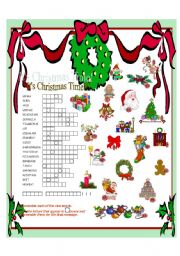 English Worksheet: ITS CHRISTMAS TIME!!!