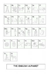 English Worksheet: THE ENGLISH ALPHABET