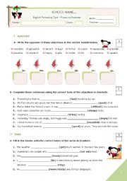 English Worksheet: Grammar TEST for Advanced students or Upper Intermediate