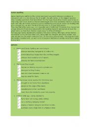 English Worksheet: Reading