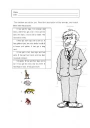 English worksheet: body