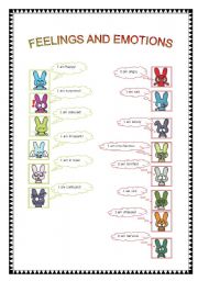 English Worksheet: feelings and emotions