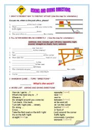 English Worksheet: Giving Directions