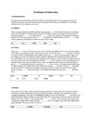 English Worksheet: Santa in reality