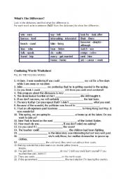 English Worksheet: Confusing Words - Whats The Difference?