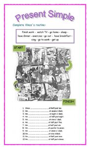 English Worksheet: PRESENT SIMPLE