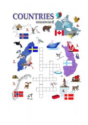 COUNTRIES CROSSWORD