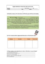 English Worksheet: Roald Dahls 