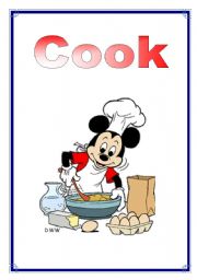 English Worksheet: Jobs - Cook 22/26