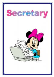 English worksheet: Jobs - Secretary 25/26