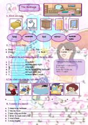 English Worksheet: in the bedroom