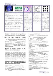 English Worksheet: Speak_Tell_Say_Talk