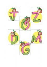 English Worksheet: letters of the alphabet