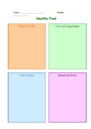 English worksheet: Food groups