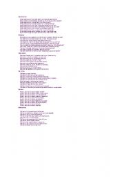 English Worksheet: Questions