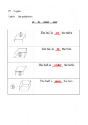 English Worksheet: Preposition