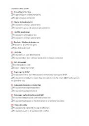 English worksheet: simple and continuos tense