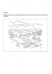 English Worksheet: Describing pictures