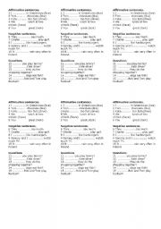 English Worksheet: Present Simple short test