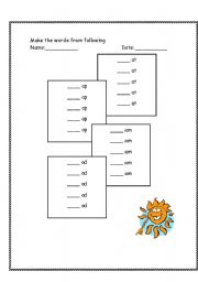 English worksheet: Short A words