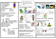 English Worksheet: sbs