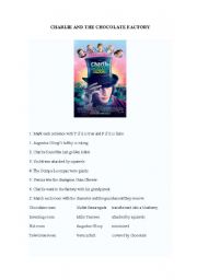 English Worksheet: Charlie and the Chocolate factory