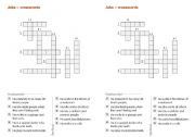 English Worksheet: Jobs - crosswords