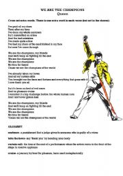 English Worksheet: Sports - We are the champions